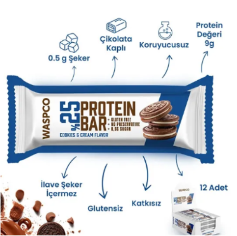Wasp Protein Bar: Çikolata Kaplı ve Bisküvi Aromalı Sağlıklı Atıştırmalık